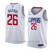 Maglia Los Angeles Clippers Angel Delgado #26 Association 2018 Bianco