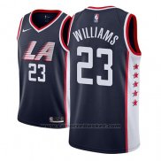 Maglia Los Angeles Clippers Lou Williams #23 Citta 2018-19 Blu