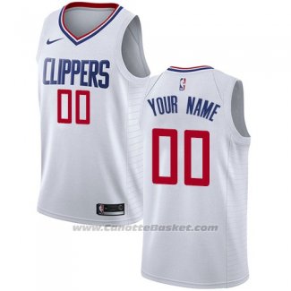 Maglia Los Angeles Clippers Nike Personalizzate 17-18 Bianco