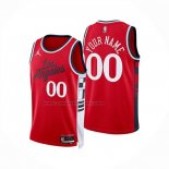 Maglia Los Angeles Clippers Personalizzate Statement 2024-25 Rosso