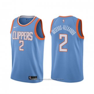 Maglia Los Angeles Clippers Shai Gilgeous Alexander #2 Citta Blu