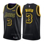 Maglia Los Angeles Lakers Anthony Davis #3 Citta 2019 Nero