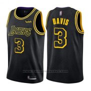 Maglia Los Angeles Lakers Anthony Davis #3 Citta 2019 Nero