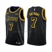 Maglia Los Angeles Lakers Carmelo Anthony NO 7 Citta Nero