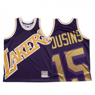 Maglia Los Angeles Lakers Demarcus Cousins #15 Mitchell & Ness Big Face Viola