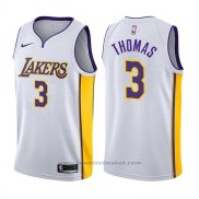 Maglia Los Angeles Lakers Isaiah Thomas #3 Association 2017-18 Bianco