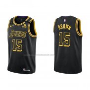 Maglia Los Angeles Lakers Jabari Brown NO 15 Mamba 2021-22 Nero