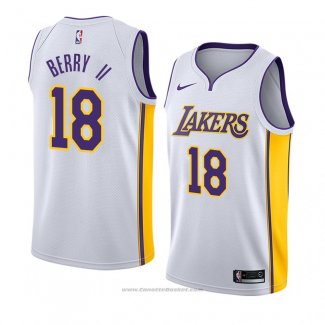 Maglia Los Angeles Lakers Joel Berry Ii #18 Association 2017-18 Bianco