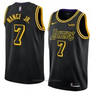 Maglia Los Angeles Lakers Larry Nance Jr. #7 Citta 2018 Nero
