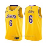 Maglia Los Angeles Lakers Lebron James #6 Icon 2019 Giallo