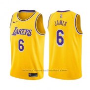 Maglia Los Angeles Lakers Lebron James #6 Icon 2019 Giallo