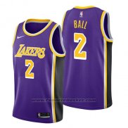 Maglia Los Angeles Lakers Lonzo Ball #2 Statement 2018 Viola