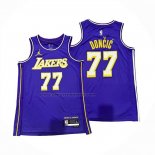 Maglia Los Angeles Lakers Luka Doncic No 77 Statement 2025-26 Viola