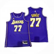 Maglia Los Angeles Lakers Luka Doncic No 77 Statement 2025-26 Viola