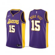 Maglia Los Angeles Lakers Metta World Peace #15 Statement Viola