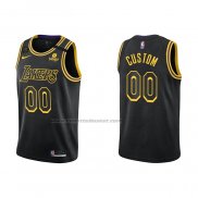 Maglia Los Angeles Lakers Personalizzate Mamba 2021-22 Nero