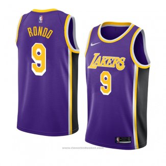 Maglia Los Angeles Lakers Rajon Rondo #9 Statement 2018-19 Viola