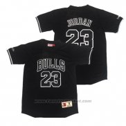 Maglia Manga Corta Chicago Bulls Michael Jordan #23 Nero