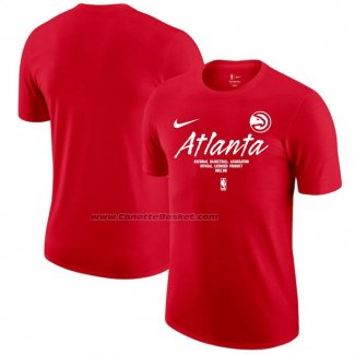 Maglia Manica Corta Atlanta Hawks Rosso