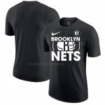 Maglia Manica Corta Brooklyn Nets Nero1