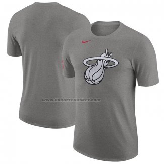 Maglia Manica Corta Miami Heat Citta 2023-24 Grigio