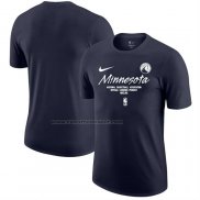 Maglia Manica Corta Minnesota Timberwolves Nero