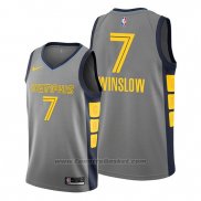 Maglia Memphis Grizzlies Justise Winslow #7 Citta 2019-20 Grigio