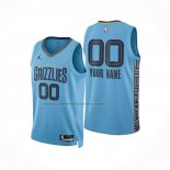 Maglia Memphis Grizzlies Personalizzate Statement 2024-25 Blu