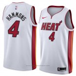 Maglia Miami Heat Aj Hammons #4 Association 2018 Bianco