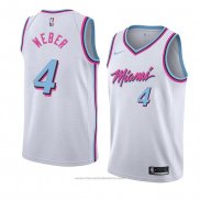 Maglia Miami Heat Briante Weber #4 Citta 2018 Bianco