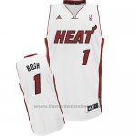 Maglia Miami Heat Chris Bosh #1 Bianco