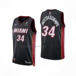 Maglia Miami Heat Giannis Antetokounmpo No 34 Icon Nero