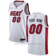 Maglia Miami Heat Nike Personalizzate 17-18 Bianco