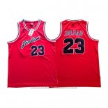 Maglia Michael Jordan #23 Rosso Nero