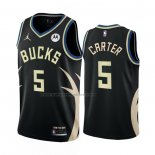 Maglia Milwaukee Bucks Jevon Carter #5 Statement 2022-23 Nero