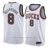 Maglia Milwaukee Bucks Matthew Dellavedova #8 Classic 2018 Bianco