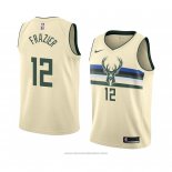 Maglia Milwaukee Bucks Tim Frazier #12 Citta 2018 Crema