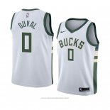 Maglia Milwaukee Bucks Trevon Duval #0 Association 2018 Bianco