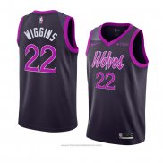 Maglia Minnesota Timberwolves Andrew Wiggins #22 Citta 2018-19 Viola