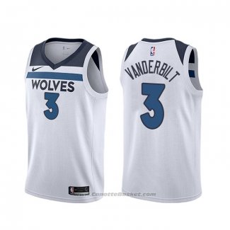 Maglia Minnesota Timberwolves Jarred Vanderbilt #3 Association Bianco