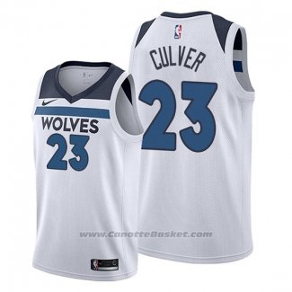 Maglia Minnesota Timberwolves Jarrett Culver #23 Association 2019-20 Bianco