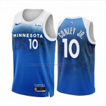 Maglia Minnesota Timberwolves Mike Conley JR. #10 Citta 2023-24 Blu