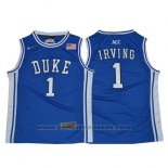 Maglia NCAA Duke Blue Devils Kyrie Irving #1 Retro Blu