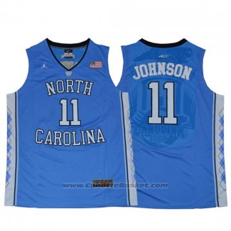Maglia NCAA North Carolina Tar Heels Brice Johnson #11 Blu
