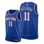 Maglia New York Knicks Frank Ntilikina #11 Statement Blu