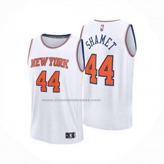 Maglia New York Knicks Landry Shamet No 44 Association 2025-26 Bianco