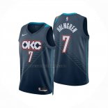 Maglia Oklahoma City Thunder Chet Holmgren No 7 Citta 2025-26 Blu