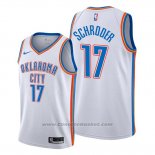 Maglia Oklahoma City Thunder Dennis Schroder #17 Association Bianco