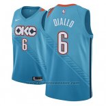 Maglia Oklahoma City Thunder Hamidou Diallo #6 Citta 2018-19 Blu