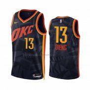 Maglia Oklahoma City Thunder Ousmane Dieng #13 Citta 2023-24 Nero